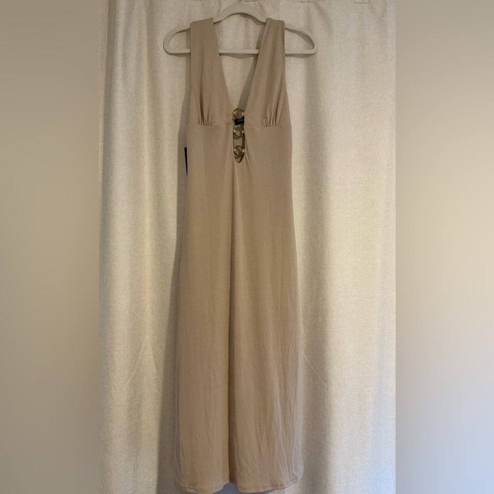 Tan Sleeveless Dress